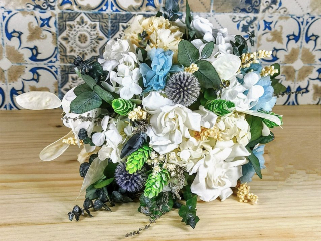 Ramo novia con flor preservada Sevilla